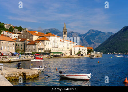 Perast, Kotor Bay, Montenegro Foto Stock