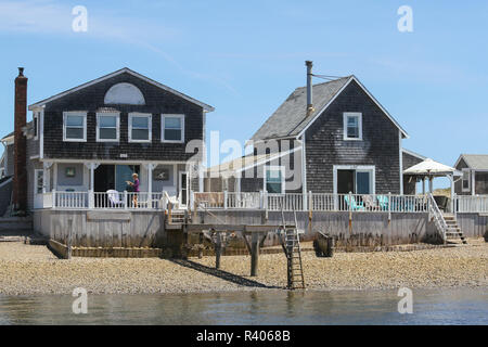 Sabbia Colonia collo cottages, Cape Cod, Massachusetts, Stati Uniti d'America. (Solo uso editoriale) Foto Stock