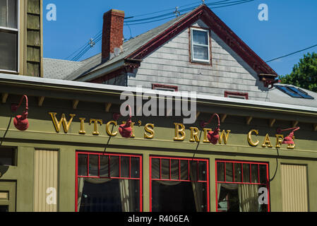 Stati Uniti d'America, Massachusetts, Salem, Derby Street, streghe Brew Cafe Foto Stock