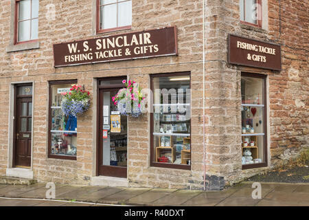 Fishing Tackle shop - W S Sinclair - Stromness, isole Orcadi Scozia, Regno Unito Foto Stock