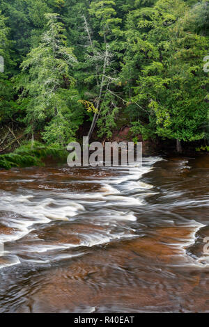 Michigan, Istrice montagne selvagge del Parco Statale di Presque Isle Area fluviale Foto Stock