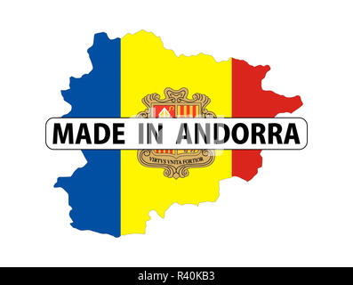 fatto in andorra Foto Stock