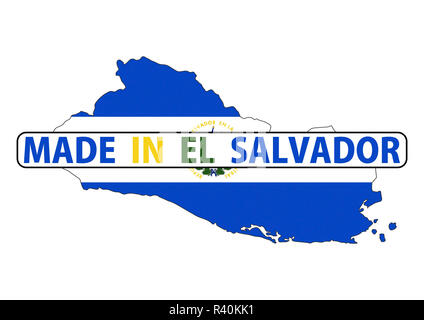 Realizzati in El salvador Foto Stock