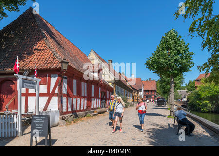 La Città Vecchia (Den Gamle By), un museo a cielo aperto ad Aarhus in Danimarca Foto Stock