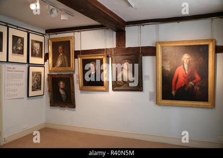 Gainsborough's House Museum, Gainsborough Street, Sudbury, Babergh district, Suffolk, East Anglia, Inghilterra, Gran Bretagna, Regno Unito, Gran Bretagna, Europa Foto Stock