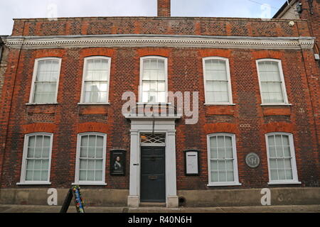 Gainsborough's House Museum, Gainsborough Street, Sudbury, Babergh district, Suffolk, East Anglia, Inghilterra, Gran Bretagna, Regno Unito, Gran Bretagna, Europa Foto Stock