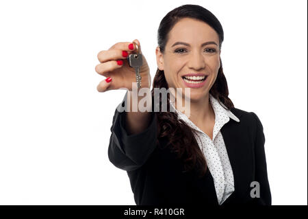 Prendete la vostra nuova chiave di casa ! Foto Stock