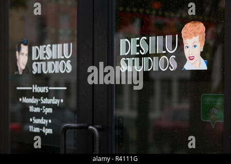 Stati Uniti d'America, Western New York, Jamestown, Lucy-Desi Museum, dedicato alla commedia brillante stella Lucille sfera degli anni cinquanta-era uno spettacolo TV I Love Lucy Foto Stock