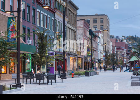 Stati Uniti d'America, New York, Regione dei Laghi Finger, Itaca, centro di edifici Foto Stock