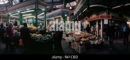 Leeds Kirkgate Market West Yorkshire England Regno Unito Foto Stock