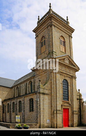 Il monastero chiesa di saint-gildas-en-rhuys in Bretagna meridionale Foto Stock