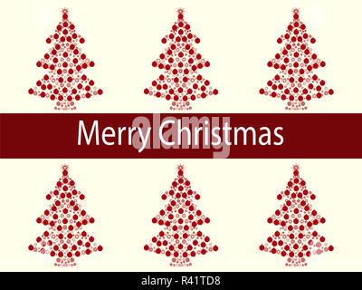 Buon Natale sfere ghirlanda ad albero Foto Stock