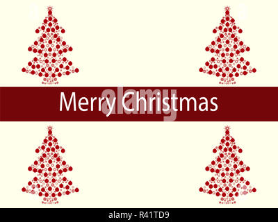 Buon Natale sfere ghirlanda ad albero Foto Stock