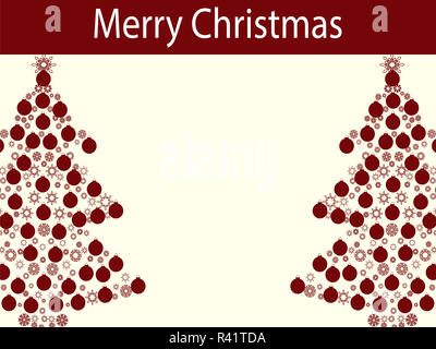 Buon Natale sfere ghirlanda ad albero Foto Stock