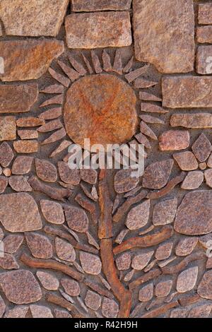 Mosaico nel Jardin du Roi,ranohira Foto Stock