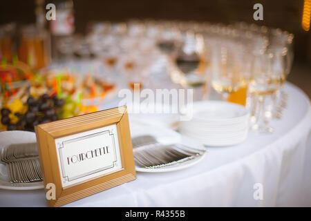 Banchetto nel ristorante Foto Stock