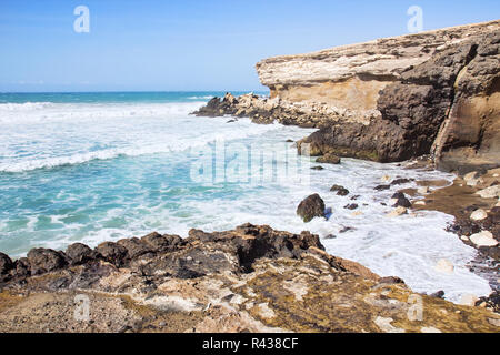 La Pared sulla spiaggia di Fuerteventura costa sud-ovest Foto Stock