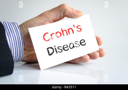 Il morbo di Crohn concetto di testo Foto Stock