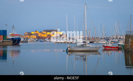 St Peter Port Harbour Foto Stock