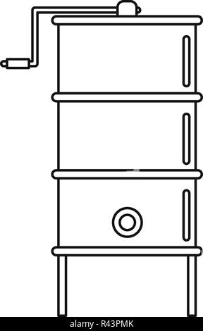 Miele di icona di centrifuga. Schema Illustrativo del miele centrifuga icona vettoriali per il web design isolato su sfondo bianco Illustrazione Vettoriale