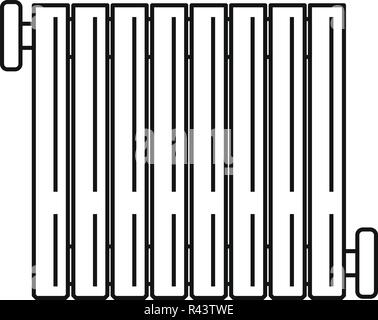 Icona del radiatore. Schema Illustrativo del radiatore icona vettore per il web design isolato su sfondo bianco Illustrazione Vettoriale