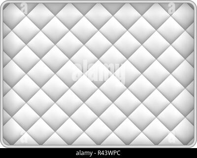 Materasso in schiuma di memoria mockup. Illustrazione realistica del materasso in schiuma di memoria mockup del vettore per il web design isolato su sfondo bianco Illustrazione Vettoriale