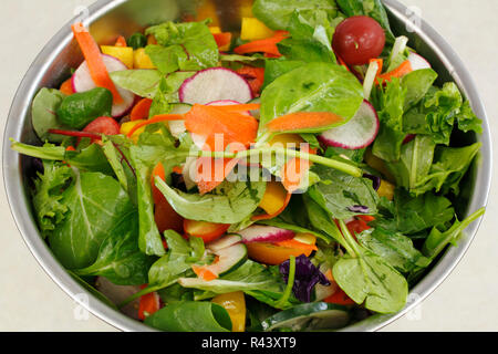 Primo piano di una bella insalata Foto Stock