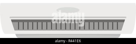 Ufficio icona del condizionatore. Illustrazione piana del condizionatore ufficio icona vettore per il web isolato su bianco Illustrazione Vettoriale