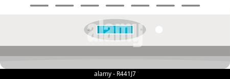 Moderna icona del condizionatore. Illustrazione piana del condizionatore moderna icona vettore per il web isolato su bianco Illustrazione Vettoriale