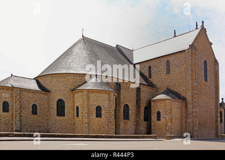 La chiesa saint-Gildas De Rhuys in Bretagna meridionale Foto Stock