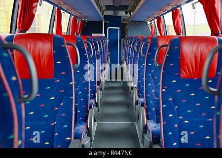 Interno di bus Foto Stock