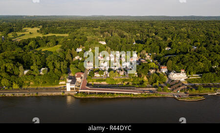 Stazione ferroviaria, Rhinecliff, New York, Stati Uniti d'America Foto Stock