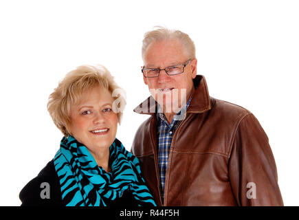 Bella coppia di anziani in primo piano. Foto Stock