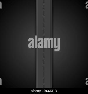 Dark road design infographics Foto Stock