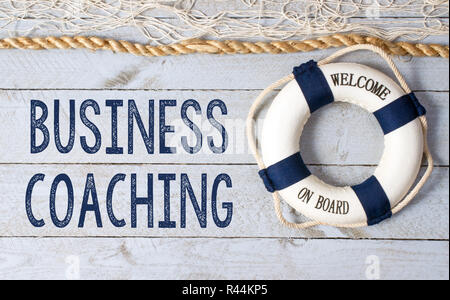 Business Coaching - Benvenuti a bordo Foto Stock