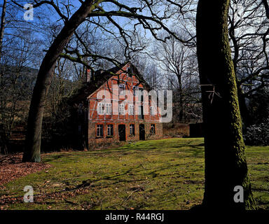 In stile tudor house di extertal-eimke in lipperland Foto Stock