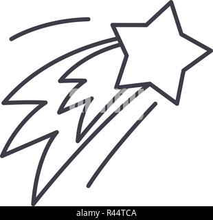 Nuovi anni salutate icona linea concept. Nuovi anni salutate vettore illustrazione lineare, simbolo segno Illustrazione Vettoriale