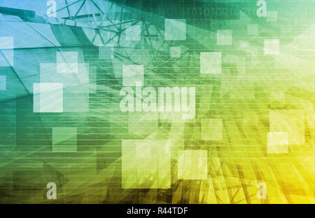 Piattaforma multimediale Foto Stock