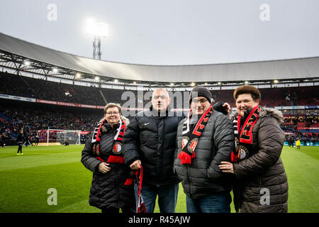 Rotterdam, Paesi Bassi, 25 Novembre, 2018. - Feyenoord - Groningen , Calcetto , Stagione 2018/2019 , Eredivisie , Stadion Feijenoord, De Kuip , 25-11-2018 , risultato 1-0 , vriendenloterij Credito: Pro scatti/Alamy Live News Foto Stock
