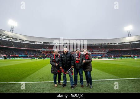 Rotterdam, Paesi Bassi, 25 Novembre, 2018. - Feyenoord - Groningen , Calcetto , Stagione 2018/2019 , Eredivisie , Stadion Feijenoord, De Kuip , 25-11-2018 , risultato 1-0 , vriendenloterij Credito: Pro scatti/Alamy Live News Foto Stock