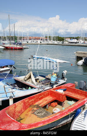 Barche a Cittanova Foto Stock