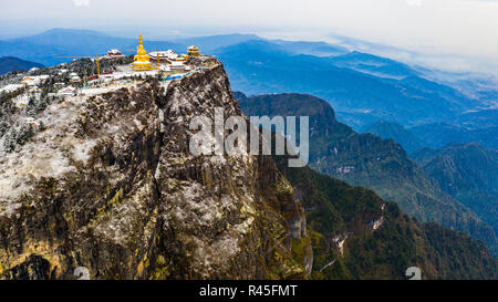 Emeishan o Monte Emei, nella provincia di Sichuan, in Cina Foto Stock