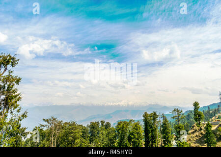 Manimahesh Kailash, Jot, una vista dall'alto, la gamma della montagna Foto Stock