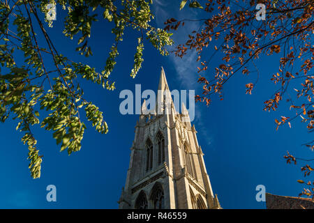 Louth, Lincolnshire, Regno Unito, ottobre 2018, St James Church Foto Stock