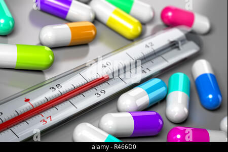 Overprescription, eccessivo uso di antibiotici Foto Stock