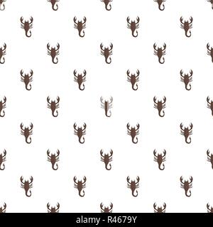 Scorpion modello vettore senza giunture ripetere per ogni web design Illustrazione Vettoriale