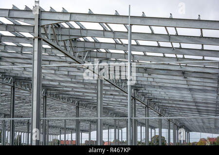 Costruzione del capannone industriale Foto Stock