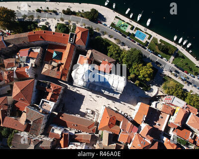 St.James Chatedral Šibenik/Croazia dal di sopra Foto Stock