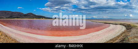 Le saline a Mesologi, Grecia Foto Stock