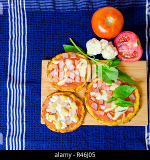 Pizza di cavolfiore Foto Stock